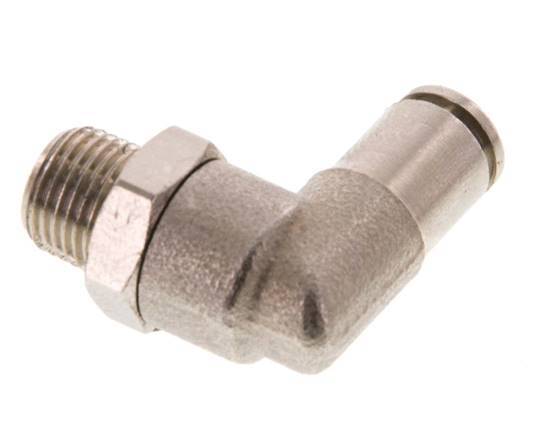 Codo de 4mm x R1/8'' de 90 grados con rosca macho de latón FKM giratorio [2 piezas]