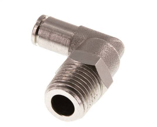 Codo de 90 grados de 4mm x R1/4'' con rosca macho de latón FKM giratorio [2 piezas]