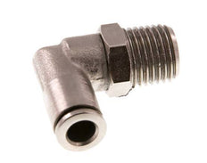 Codo de 90 grados de 6mm x R1/4'' con rosca macho de latón FKM giratorio [2 piezas]