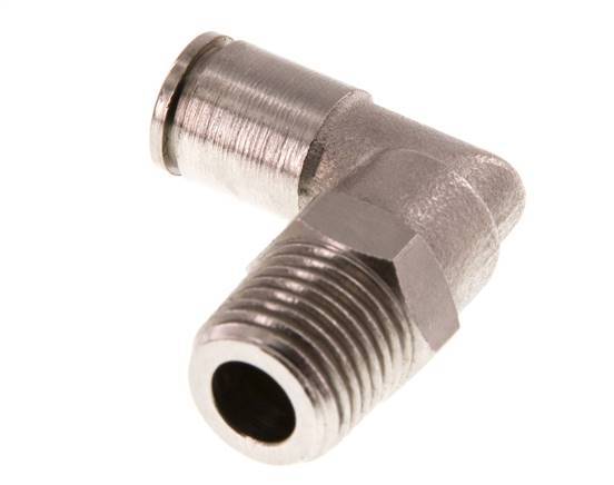 Codo de 90 grados de 6mm x R1/4'' con rosca macho de latón FKM giratorio [2 piezas]