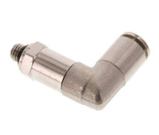 Racor de 4mm x M 5 90deg con rosca macho Latón NBR Manguito largo Giratorio