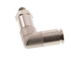 Racor de 4mm x M 5 90deg con rosca macho Latón NBR Manguito largo Giratorio