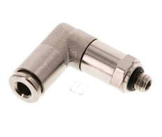 Racor de 4mm x M 5 90deg con rosca macho Latón NBR Manguito largo Giratorio