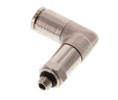 Racor de 4mm x M 5 90deg con rosca macho Latón NBR Manguito largo Giratorio