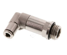 Racor de 4mm x G1/4'' 90deg con rosca macho Latón NBR Manguito largo giratorio