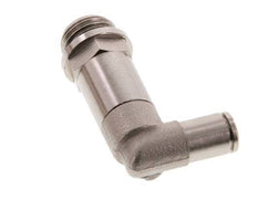 Racor de 4mm x G1/4'' 90deg con rosca macho Latón NBR Manguito largo giratorio