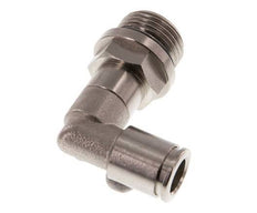 Codo de 90 grados 8mm x G3/8'' con rosca macho Latón NBR Manguito largo giratorio