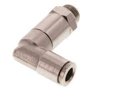 Racor de 6mm x G1/8'' de 90 grados con rosca macho de latón con manguito largo de FKM
