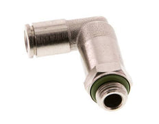 Racor de 6mm x G1/8'' de 90 grados con rosca macho de latón con manguito largo de FKM