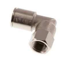 8mm x G1/8'' 90deg Elbow Push-in Fitting with Female Threads Brass NBR Rotatable [2 Pieces]