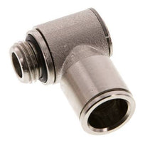 12mm x G1/4'' 90deg Elbow L-shape Push-in Fitting with Male Threads Brass NBR Rotatable
