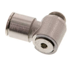 12mm x G1/4'' 90deg Elbow L-shape Push-in Fitting with Male Threads Brass NBR Rotatable