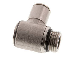 10mm x G3/8'' 90deg Elbow L-shape Push-in Fitting with Male Threads Brass NBR Rotatable