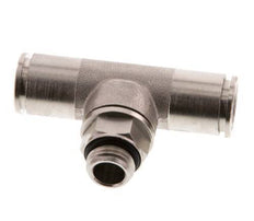 12mm x G1/4'' Inline Tee Push-in Fitting with Male Threads Brass NBR Rotatable