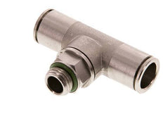 12mm x G1/4'' Inline Tee Push-in Fitting with Male Threads Brass FKM Rotatable