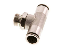 12mm x G3/8'' Inline Tee Push-in Fitting with Male Threads Brass FKM Rotatable