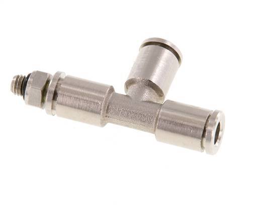 Racor en T de ángulo recto 5mm x M 5 con rosca macho Latón NBR Giratorio