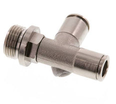 8mm x G3/8'' Right Angle Tee Push-in Fitting with Male Threads Brass NBR Rotatable