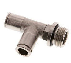 8mm x G3/8'' Right Angle Tee Push-in Fitting with Male Threads Brass NBR Rotatable