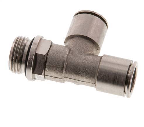 14mm x G1/2'' Right Angle Tee Push-in Fitting with Male Threads Brass NBR Rotatable