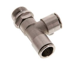 14mm x G1/2'' Right Angle Tee Push-in Fitting with Male Threads Brass NBR Rotatable