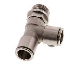 14mm x G1/2'' Right Angle Tee Push-in Fitting with Male Threads Brass NBR Rotatable