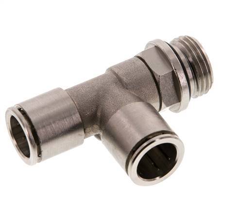 14mm x G1/2'' Right Angle Tee Push-in Fitting with Male Threads Brass NBR Rotatable