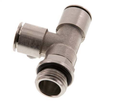 14mm x G1/2'' Right Angle Tee Push-in Fitting with Male Threads Brass NBR Rotatable