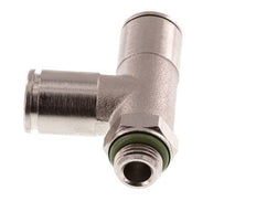 Racor en T en ángulo recto de 8mm x G1/8'' con rosca macho de latón FKM giratorio
