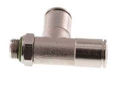 Racor en T en ángulo recto de 8mm x G1/8'' con rosca macho de latón FKM giratorio