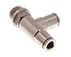 Racor en T en ángulo recto de 6mm x G1/4'' con rosca macho de latón FKM giratorio