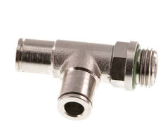 Racor en T en ángulo recto de 6mm x G1/4'' con rosca macho de latón FKM giratorio