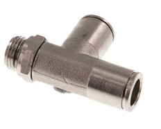 Racor en T en ángulo recto de 10 mm x G1/4'' con rosca macho de latón FKM giratorio
