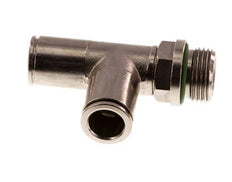 Racor en T en ángulo recto de 10mm x G3/8'' con rosca macho de latón FKM giratorio
