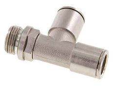 Racor en T de ángulo recto 12mm x G3/8'' con rosca macho Latón FKM Giratorio