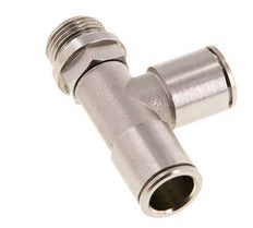 Racor en T de ángulo recto 12mm x G3/8'' con rosca macho Latón FKM Giratorio