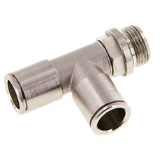 Racor en T de ángulo recto 12mm x G3/8'' con rosca macho Latón FKM Giratorio