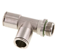 Racor en T de ángulo recto 12mm x G3/8'' con rosca macho Latón FKM Giratorio