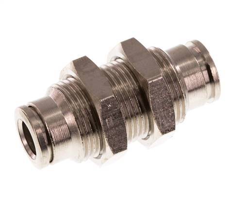 Racor de 6 mm de latón NBR Bulkhead [2 piezas]