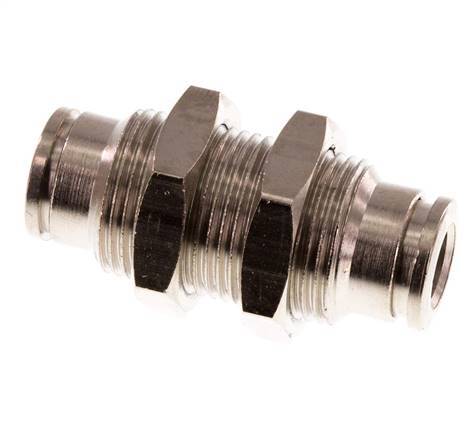 Racor de 6 mm de latón NBR Bulkhead [2 piezas]