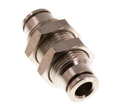 Racor de 6 mm de latón NBR Bulkhead [2 piezas]