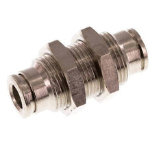 Racor de 6 mm de latón NBR Bulkhead [2 piezas]