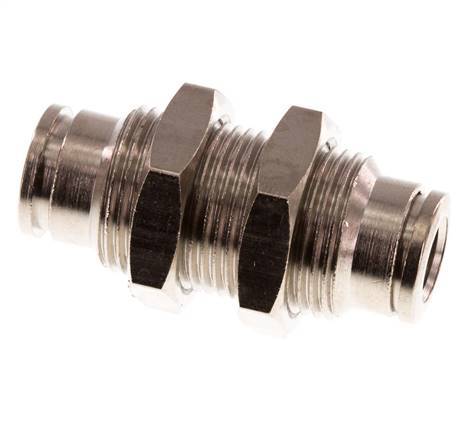 Racor de 6 mm de latón NBR Bulkhead [2 piezas]