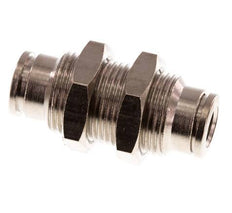 Racor de 6 mm de latón NBR Bulkhead [2 piezas]