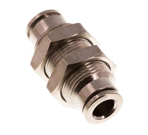 Racor de 6 mm de latón NBR Bulkhead [2 piezas]