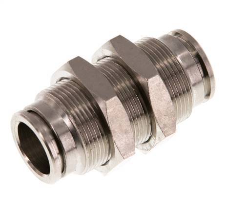 Racor rápido de 12 mm Pasamuros de latón NBR