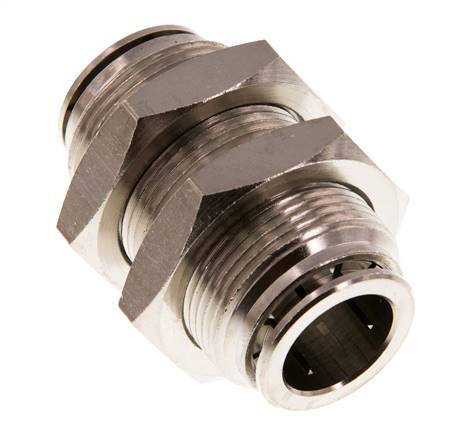 Racor rápido de 16 mm Pasamuros de latón NBR