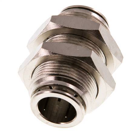 Racor rápido de 16 mm Pasamuros de latón NBR