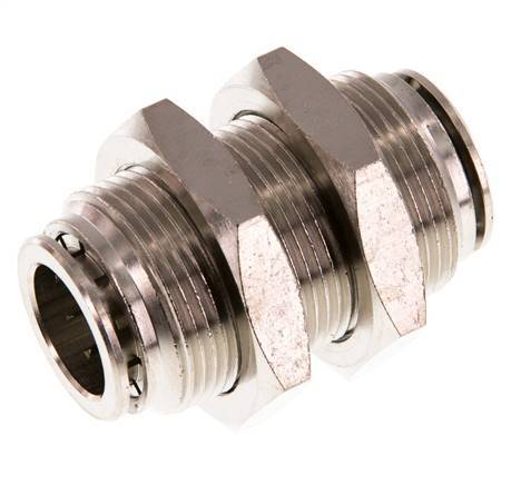 Racor rápido de 16 mm Pasamuros de latón NBR