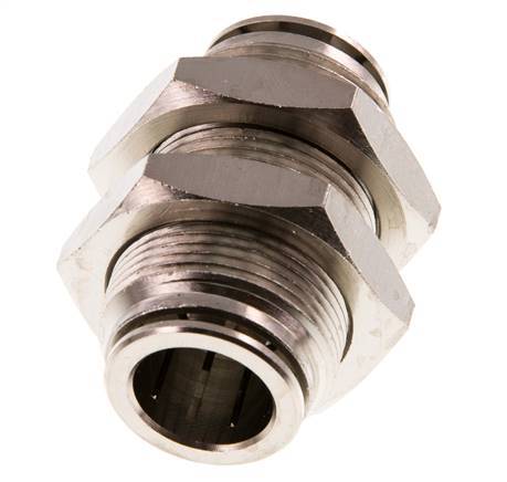 Racor rápido de 16 mm Pasamuros de latón NBR